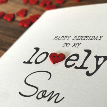 Personalised Birthday Card For Special Son, Handmade Card, 4 of 4