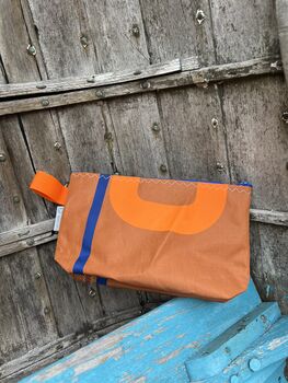 No3 Small Upcycled Versatile Sailcloth Pouch, 9 of 9