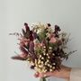 Blush And Burgundy Dried Flower Bouquet, thumbnail 2 of 6