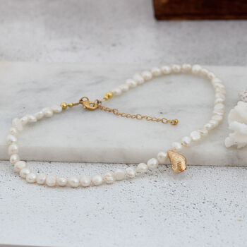 Pearl And Seashell Choker Necklace, 8 of 10