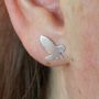 Sterling Silver Owl Earrings, thumbnail 5 of 6
