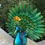 Light Up Metal Garden Peacock, thumbnail 5 of 9
