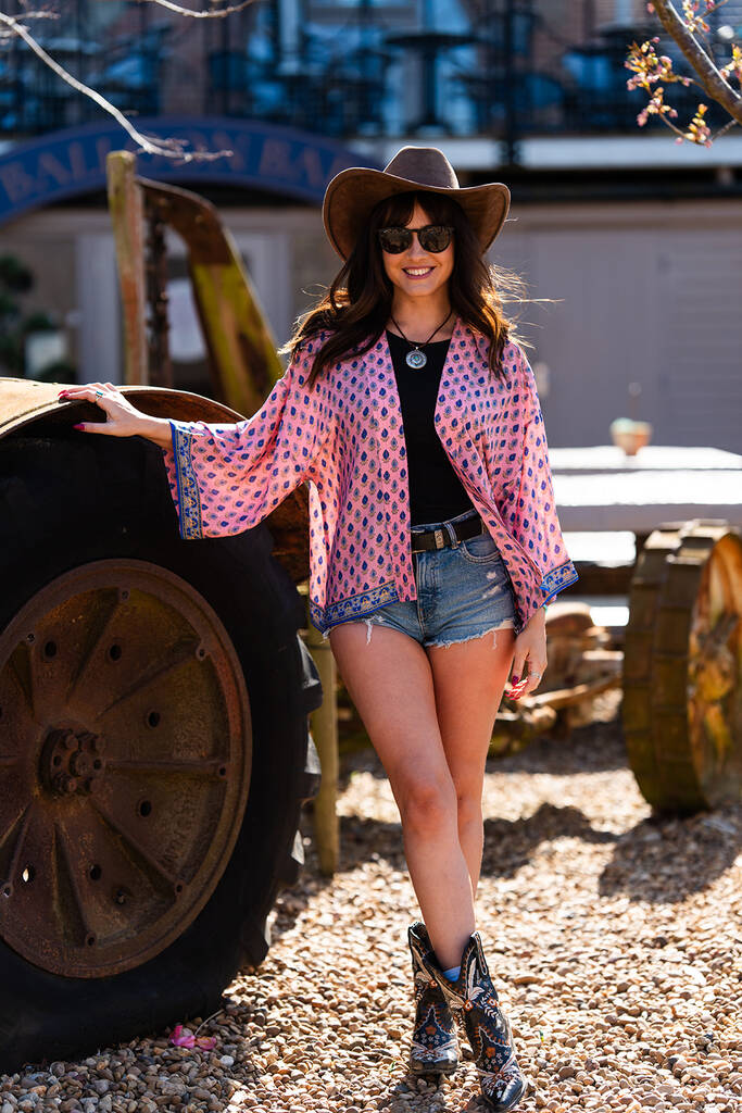 Upcycled Sari Kimono Jacket, 1 of 8