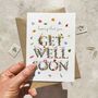 Wildflower Letters Get Well Soon Card, thumbnail 3 of 3