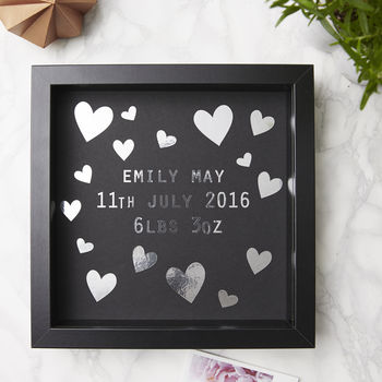 Personalised New Baby Framed Print, 4 of 7