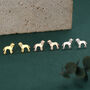 Sterling Silver Cocker Spaniel Stud Earrings, thumbnail 3 of 12