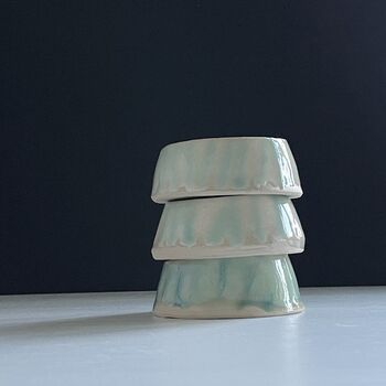 Tealight Holders Ceramic Handmade Summer Nights Dining Tableware, 3 of 8