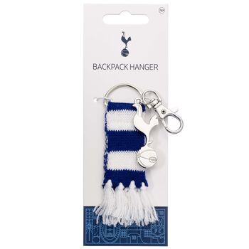 Tottenham Hotspur Blue Scarf And Cockerel Backpack Hanger, 5 of 5