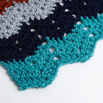 Chevron Blanket Easy Crochet Kit, 5 of 10