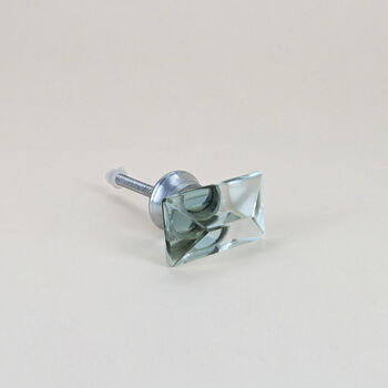 G Decor Javier Crystal Rectangular Glass Pull Knobs, 5 of 6