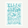 Retro Gig Style Wedding Personalised Print, thumbnail 4 of 11