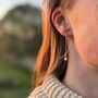 Pearl And Sterling Silver Ear Threaders, thumbnail 1 of 3