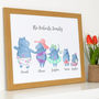 Personalised Hippo Family Art, thumbnail 5 of 7