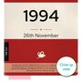 Personalised 30th Birthday Print 1994 Book Cover Gift, thumbnail 8 of 12