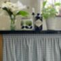 Velcro Sink Skirt, Bespoke Stripy Cabinet Curtain, Duck Egg Cupboard Curtain, thumbnail 2 of 6