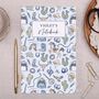 Personalised Notebook Blue Wild West Design, thumbnail 1 of 4