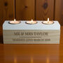 Personalised Classic Triple Tea Light Box Tealight Hold, thumbnail 6 of 12