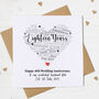 Personalised 18th Porcelain Wedding Anniversary Card, thumbnail 1 of 3