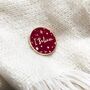'I Believe' Red Enamel Pin Badge, thumbnail 1 of 12