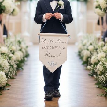 Personalised Wedding Carry Flag, 4 of 8