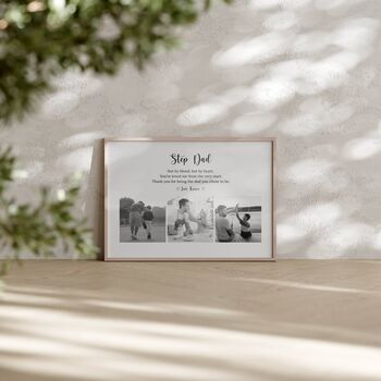 Personalised Step Dad Photo Print, 5 of 5