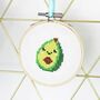 Avocado Mini Cross Stitch Kit, thumbnail 3 of 8