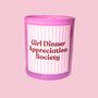 Black Raspberry And Vanilla Purple Girl Dinner Appreciation Society Candle, thumbnail 1 of 2