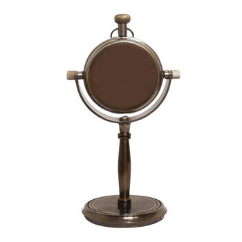 Personalised 15th Anniversary Bronze Desk Clock, 4 of 9