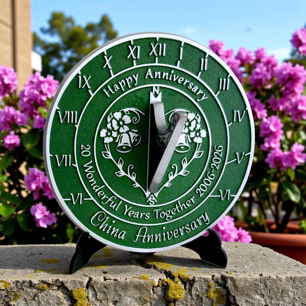 20th China Anniversary Sundial Gift Celebration Present, 1 of 10