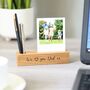 Personalised Pen Holder Photo Block And Print, thumbnail 1 of 9