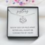 Sisters Necklace, Unbreakable Sister Bond, Sister Gift Ideas, thumbnail 1 of 7