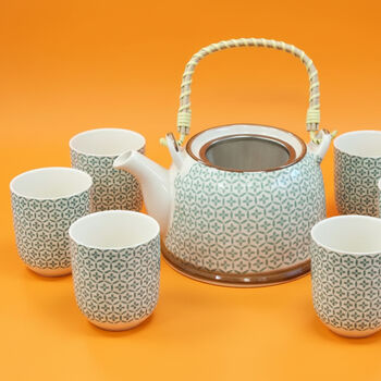 Herbal Teapot And Tea Cup Gift Set For Tea Drinkers, 4 of 12