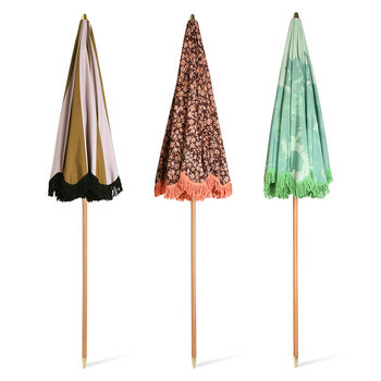 Vintage Floral Beach Umbrella, 9 of 9