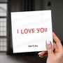 I Love You Card, Minimalist Romantic Message, thumbnail 7 of 7
