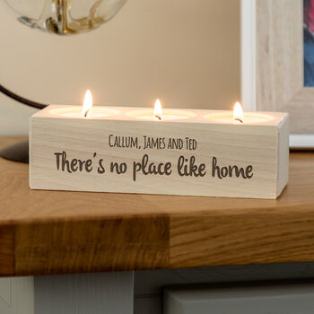 Personalised No Place Like Home Candle Holder Gift, 2 of 5