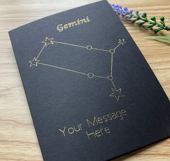 Personalised Constellation Star Sign Birthday Card, 4 of 12
