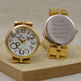 Gold Personalised Ladies Wrist Watch, thumbnail 1 of 2