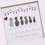 Personalised Christmas Wishes Family Pebble Art, thumbnail 1 of 5