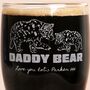 Personalised 'Daddy Bear' Engraved Pint Glass, thumbnail 2 of 3