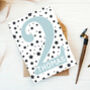 Personalised Number Birthday Card Ages One To Nine, thumbnail 3 of 11