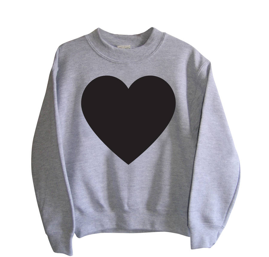 Heart Print Chalkboard Sweatshirt By Little Mashers ...