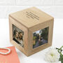 Mum's Personalised Oak Photo Cube Keepsake Box, thumbnail 1 of 3