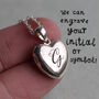 Sterling Silver Heart Locket Necklace, thumbnail 4 of 9