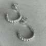 Sterling Silver Bobble Hoops, thumbnail 3 of 6