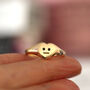 Heart Face Signet Ring, thumbnail 10 of 12