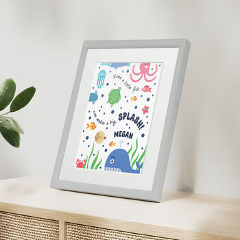 Personalised Under The Sea Children’s Nursery Framed Print, 4 of 10