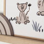 Neutral Animal Nursery Wall Art Set, thumbnail 4 of 8