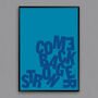 Come Back Stronger Typographic Screen Print, thumbnail 6 of 6