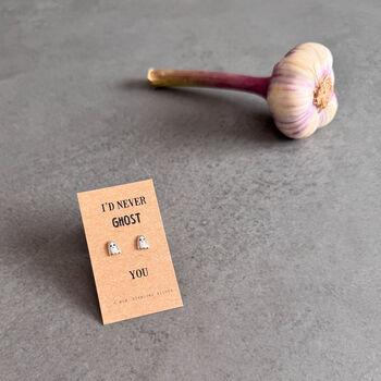 Never Ghost You Sterling Silver Earrings, 2 of 8