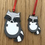 Raccoon Christmas Tree Decoration, thumbnail 4 of 5